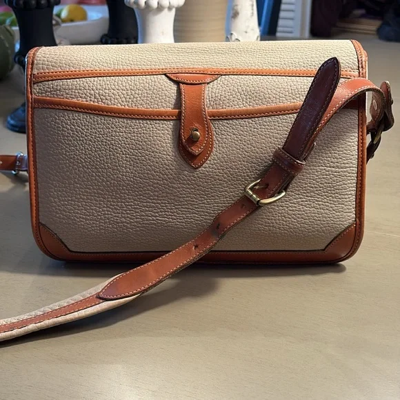 Dooney & Bourke Cream and Brown Leather Satchel Excellent Used condition - Picture 7 of 14